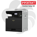 RESIGILAT - Sharp BP20C25V + Tonere CMYK - Multifunctional color A3