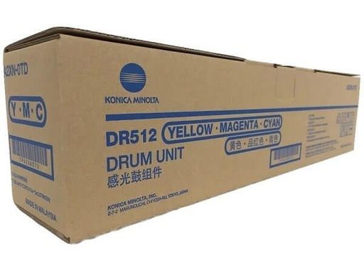 [A2XN0TD] DR-512 Yellow / Magenta / Cyan - Drum Unit original Konica Minolta pentru Bizhub C224e / Bizhub C284e / Bizhub C364e / Bizhub C454e / Bizhub C554e