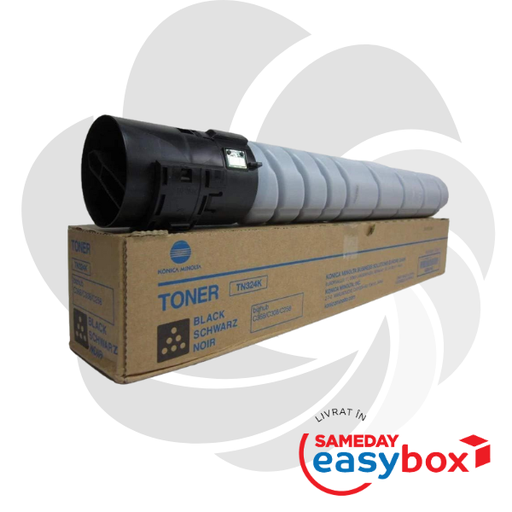 [A8DA150] TN-324 K Black - Cartus toner original Konica Minolta pentru Bizhub C258 / Bizhub C308 / Bizhub C368