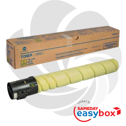 [A33K252] TN-512 Yellow - Cartus toner original Konica Minolta pentru Bizhub C454e / Bizhub C554e