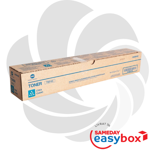[A33K452] TN-512 Cyan - Cartus toner original Konica Minolta pentru Bizhub C454e / Bizhub C554e