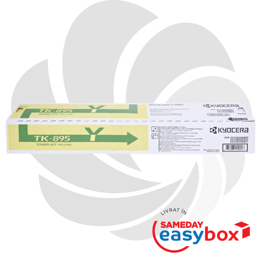 [1T02K0ANL0] TK-895 Yellow - Cartus toner original Kyocera pentru FS-C8020MFP / C8025MFP / C8520MFP / C8525MFP