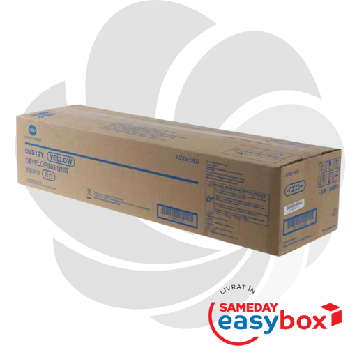 [A2XN08D] DV-512 Yellow - Unitate Developare originala Konica Minolta pentru Bizhub C224e / Bizhub C284e / Bizhub C364e / Bizhub C454e / Bizhub C554e