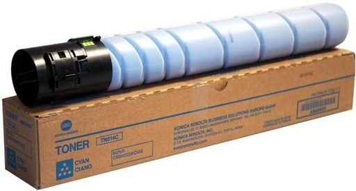 [A9E8450] TN-514 Cyan - Cartus toner original Konica Minolta pentru Bizhub C458 / Bizhub C558 / Bizhub C658