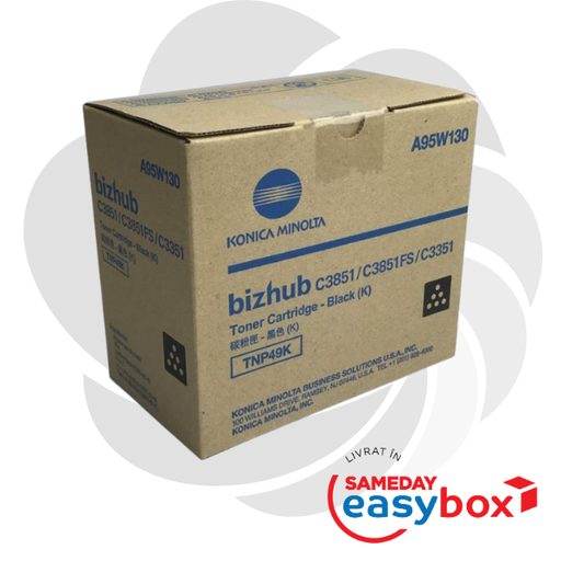 [A95W150] TNP-49 K Black - Cartus toner original Konica Minolta pentru Bizhub C3351 / Bizhub C3851