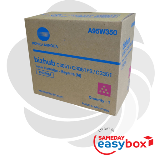 [A95W350] TNP-49 Magenta - Cartus toner original Konica Minolta pentru Bizhub C3351 / Bizhub C3851