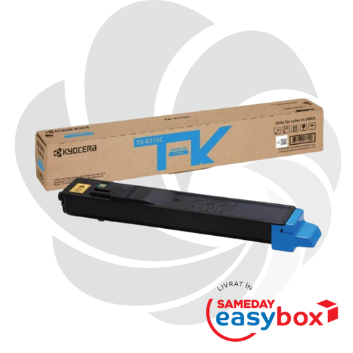 [1T02P3CNL0] TK-8115 Cyan - Cartus toner original Kyocera pentru Ecosys M8124cidn / Ecosys M8130cidn