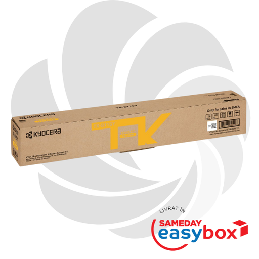 [1T02P3ANL0] TK-8115 Yellow - Cartus toner original Kyocera pentru Ecosys M8124cidn / Ecosys M8130cidn