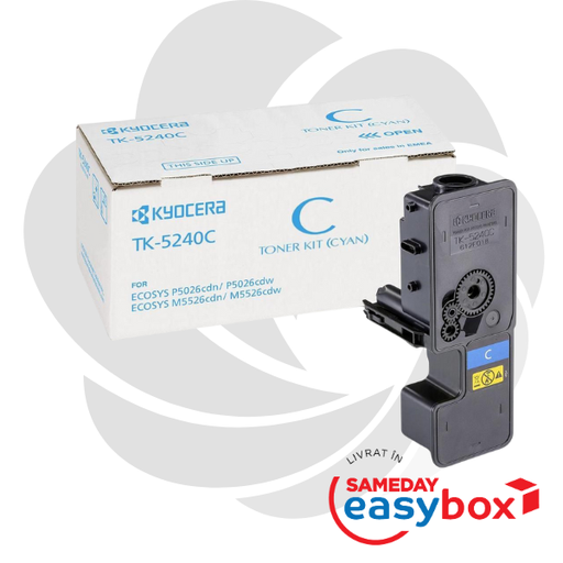 [1T02R7CNL0] TK-5240 Cyan - Cartus toner original Kyocera pentru M5526cdn / M5526cdw / P5026cdn/ P5026cdw